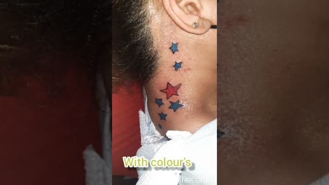 Seven stars #tattoo on the neck #shorts смотреть онлайн