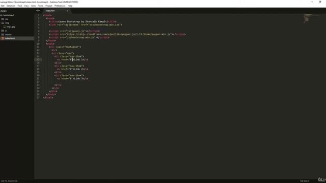 Full Stack Web Development Course - Bootstrap 4 - 27 Nav смотреть онлайн