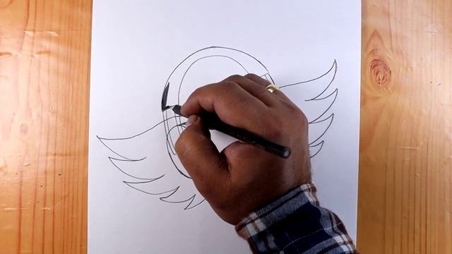Flying Heart with letter s pencildrawing/tattoo designs drawings смотреть онлайн