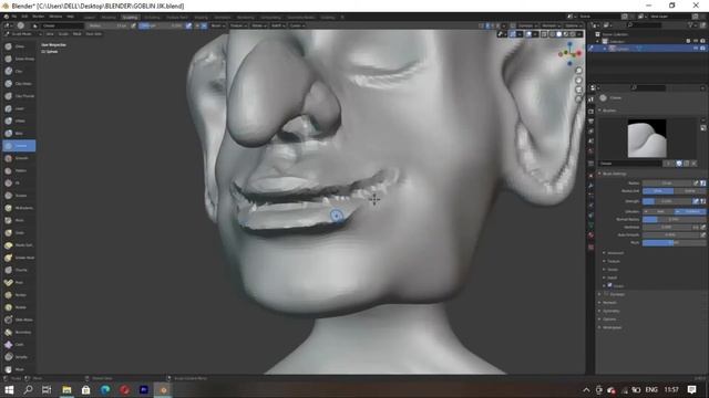 Sculpting A stylized Goblin Character in blender | Gh 3d Sculpt | Speed Level Design смотреть онлайн