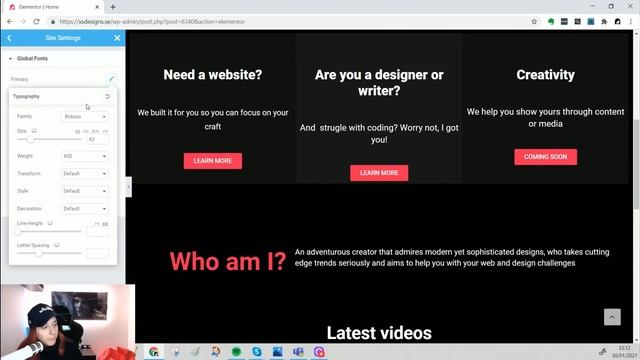 How to use global fonts and colors on Elementor for Wordpress смотреть онлайн