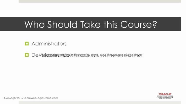 Oracle WebLogic 12c for Administrators 001 Introduction смотреть онлайн