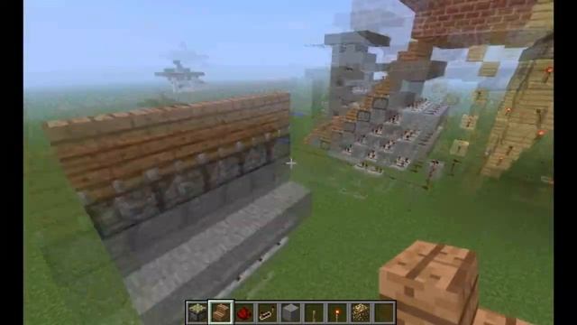 Механическая лестница в MineCraft 1.4.7 смотреть онлайн