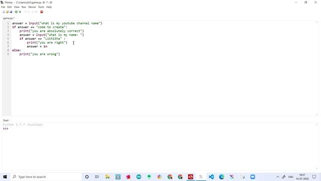 How to code to create a simple game in python for beginners. смотреть онлайн