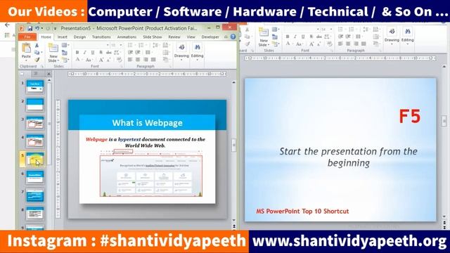 Ms PowerPoint Shortcut Keys in hindi смотреть онлайн