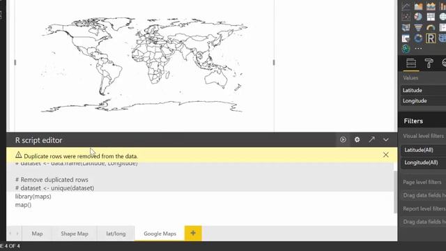 Too many values error in Power BI? Create the visualization with R maps смотреть онлайн