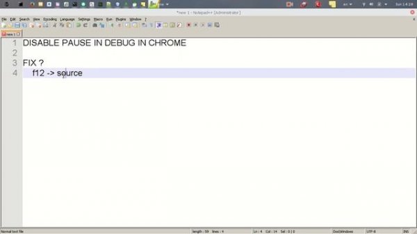 Chrome : Disable pause in debugger chrome