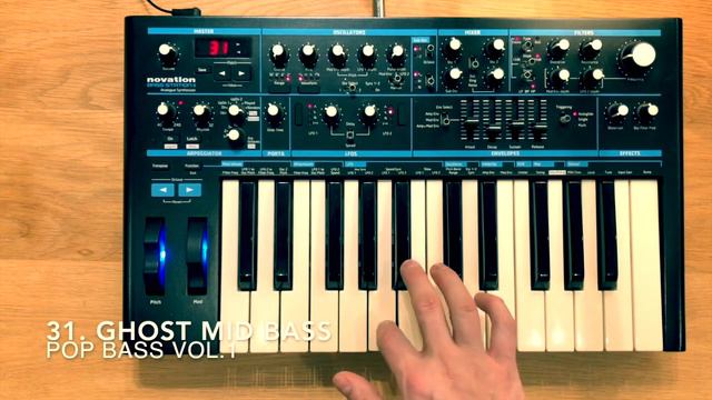 POP BASS VOL.1 - 60 Patches - Novation Bass Station II By Dr.BIGOS