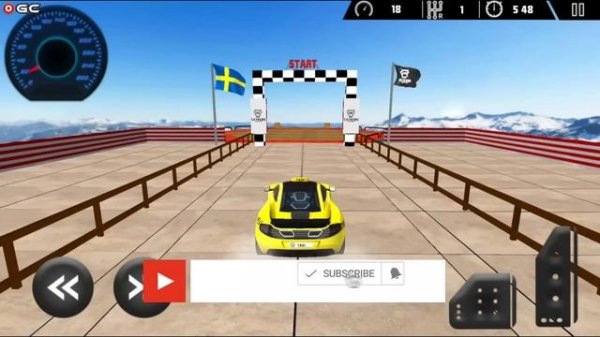 Mega Ramps Taxi Driver Stunt Ultimate Race - Impossible Car Stunt Simulator - Android GamePlay