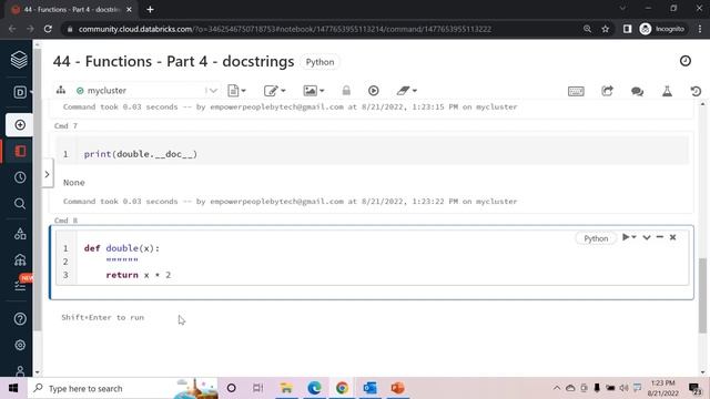४४. Functions - Part 4 - docstrings смотреть онлайн