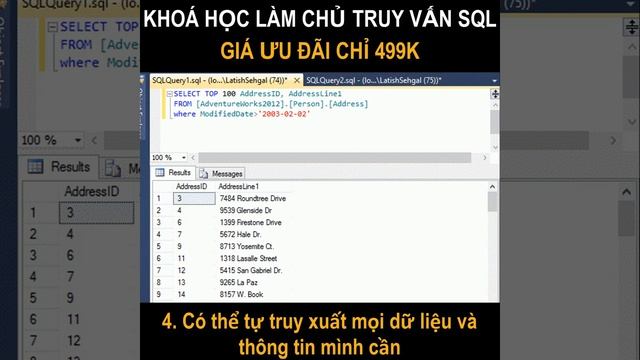 Khóa học làm chủ truy vấn SQL смотреть онлайн
