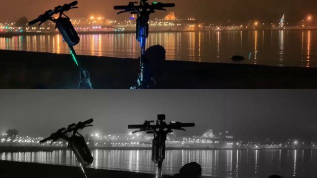 Dualtron Thunder кастомная дека. Тюнинг электросамоката. Ночной Таллинн. смотреть онлайн