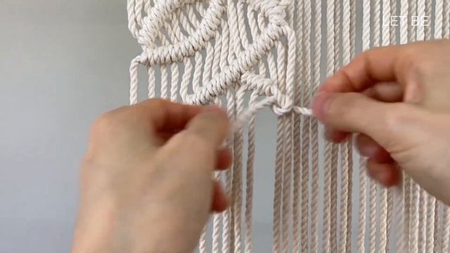 DIY | macrame leaves wall hanging | 마크라메 나뭇잎 월 행잉 смотреть онлайн