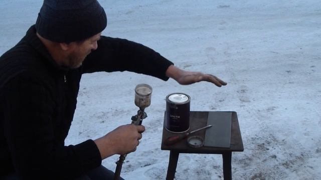 Можно ли красить металл при -10? Краска кузнечная Elcon Smith. Покраска при минусовой температуре. смотреть онлайн