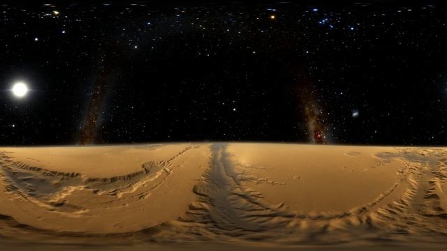 360 space video - Deep Relaxing Planet Mars fly over 360 VR, Relaxing Music, Stress Relief, (Flying смотреть онлайн