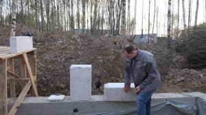Дом из газобетона D300, эксперимент с взвешиванием блоков. Строим дом на Open Village (серия №2)