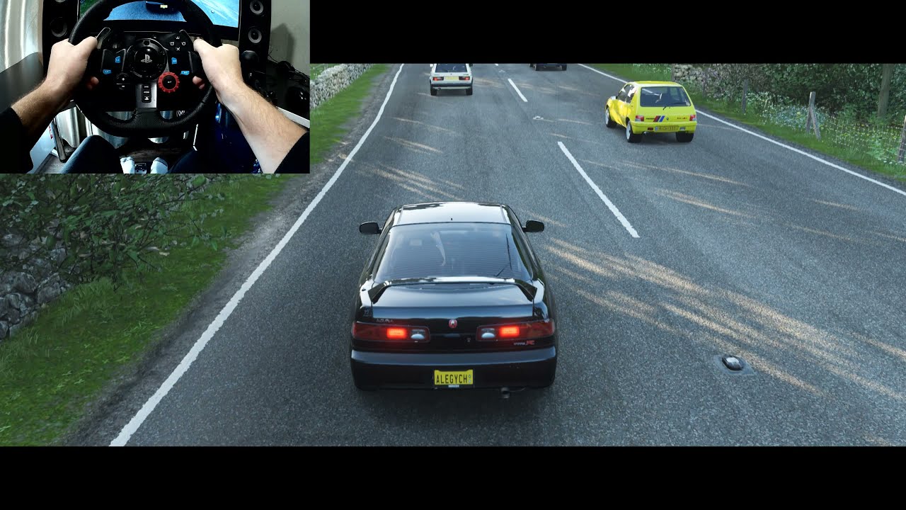Спринт на Acura integra Type r 2001 Forza Horizon 4 Logitech g29 смотреть онлайн