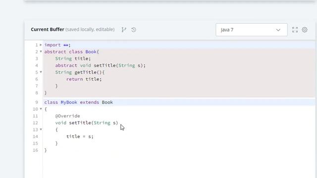 30. Java Abstract Class - Java | OOPs | Hackerrank смотреть онлайн