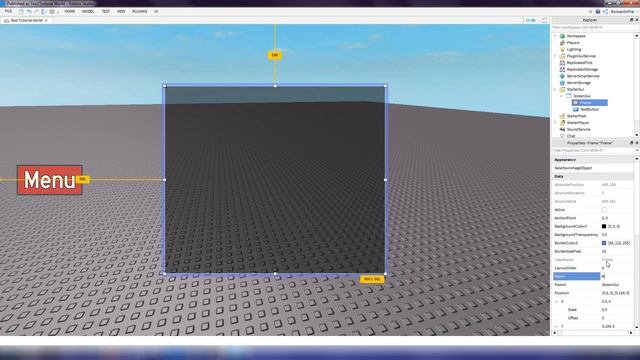 Roblox Studio | Gui Open/Close Tutorial (Customizing a Menu and Creating a Menu Button) смотреть онлайн