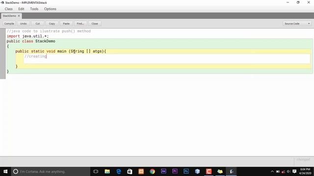 Program stack Java-Bagian Push() смотреть онлайн