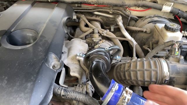 Ремонт патрубка от турбины до интеркулера ниссан патфайндер 2,5 дизель