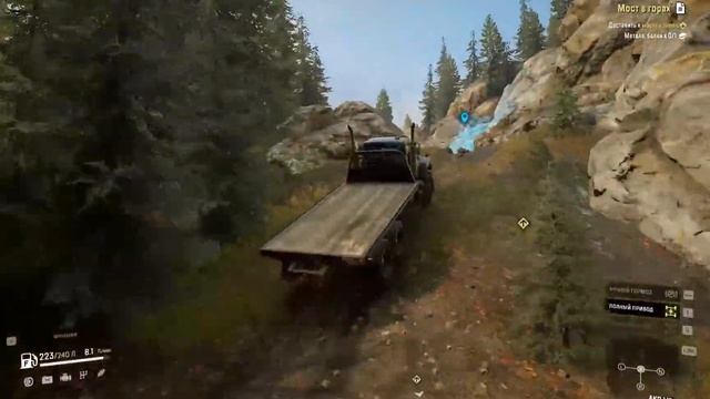 SnowRunner ГАЙД как открыть ВСЕ УЛУЧШЕНИЯ и МАШИНЫ карты Блэк-Ривер региона Мичиган. смотреть онлайн