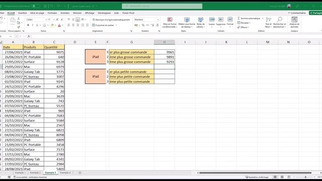 Fonction Excel : grande.valeur() et petite.valeur() смотреть онлайн