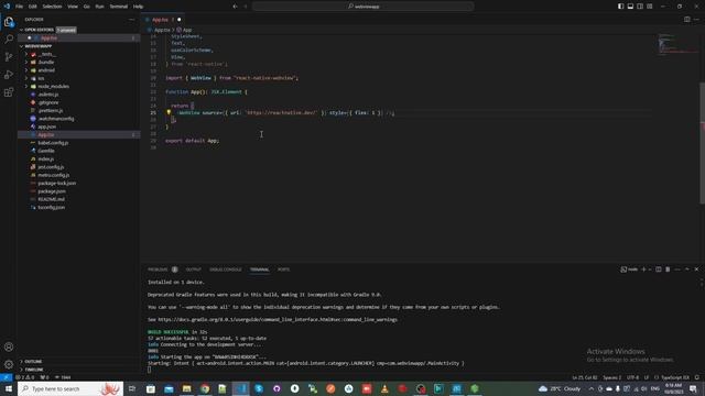 React Native WebView смотреть онлайн