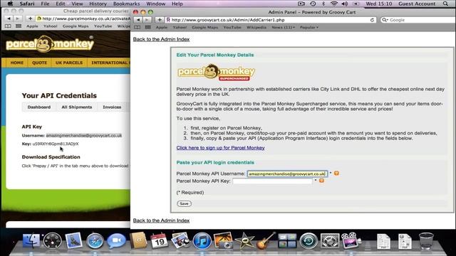GroovyCart: How to Set Up Parcel Monkey on GroovyCart смотреть онлайн
