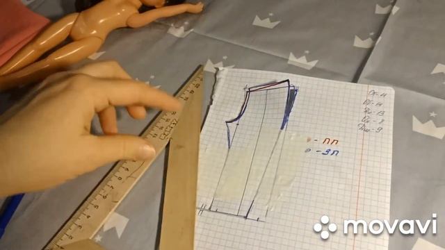 Как сшить брюки для куклы/ выкройка /how to sew pants for a doll смотреть онлайн
