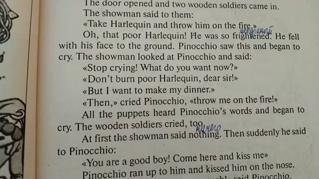 ДОМАШНЕЕ ЧТЕНИЕ | THE ADVENTURES OF PINOCCHIO | PINOCCHIO SAVES HIS FRIEND HARLEQUIN смотреть онлайн