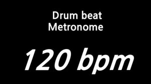 120 bpm drum beat metronome