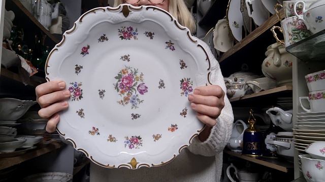 Склад антикварного винтажного фарфора. Старинные блюда, Мы в поиске клада. Барахолка Германия смотреть онлайн