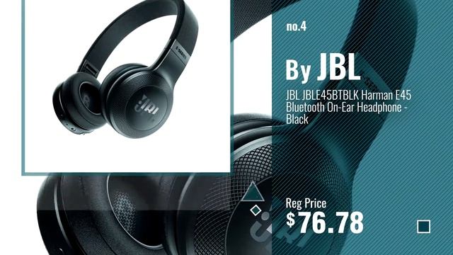 Top 5 JBL E45Bt [2018]: JBL E45BT On-Ear Wireless Headphones (Black) смотреть онлайн