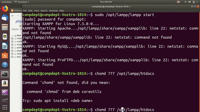 Start xampp server in Ubuntu OS and write a php program to display a message. Lampp php mysql tecom смотреть онлайн