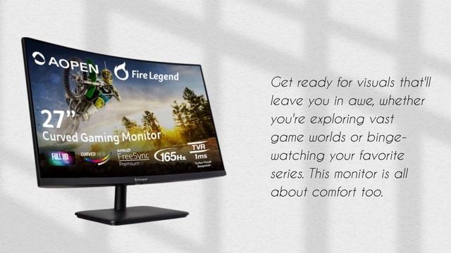 AOPEN 27HC5R Vbiipx 27" Full HD (1920 x 1080) VA 1500R Curved Gaming-Monitor Review смотреть онлайн