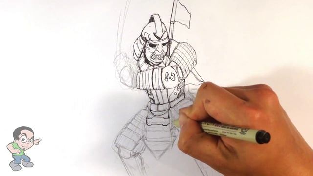 Speed Drawing : Samurai - Easy Drawings смотреть онлайн