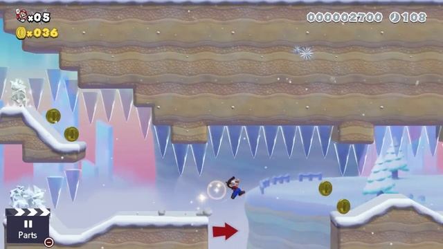 Super Mario Maker 2 – Level 70: Freezing Rain - Walkthrough смотреть онлайн