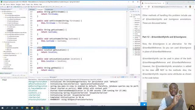 Part 12 – @JsonIdentifyInfo and @JsonIgnore смотреть онлайн