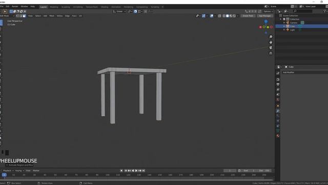 Моделируем стул в Blender 2.81 | Моделирование для начинающих смотреть онлайн