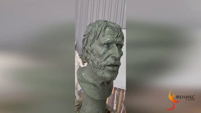 Бюст Сенека - изготовление изделий из гипса на заказ в мастерской Феникс-Групп смотреть онлайн