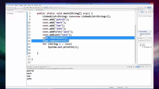 LinkedList in Java Java Tutorial 32 смотреть онлайн