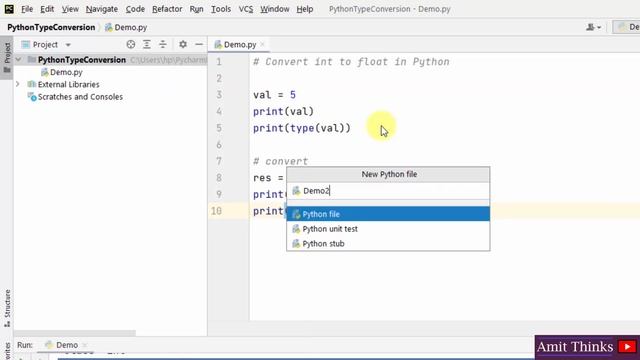Type Conversion in Python with Examples | Tutorial for Beginners | Lecture 8 | 2022 | Amit Thinks смотреть онлайн
