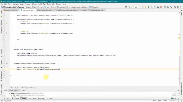 Create Android chat message App with End to End AES(Advanced Encryption Standard) method in Firebas смотреть онлайн