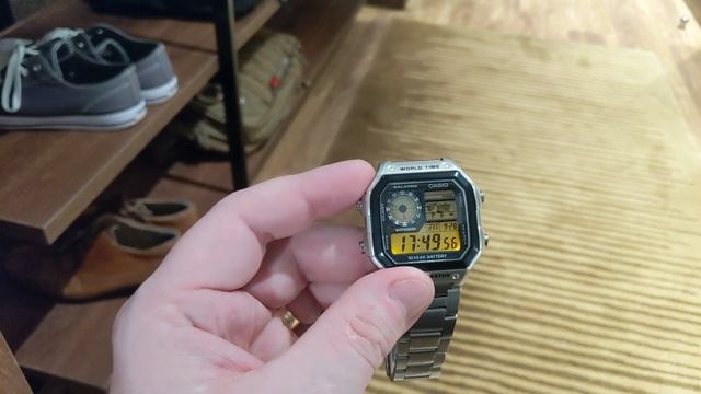 Casio World Time - AE-1200WH смотреть онлайн