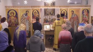 Вечерня. Святителя Николая чудотворца (ок. 345). (18.12.2021 сб)
