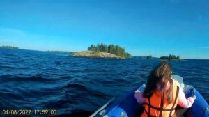 Онежское озеро гнездовье чаек , Риб RiverBoats RB-400, Mercury ME F 10 M EFI 2022