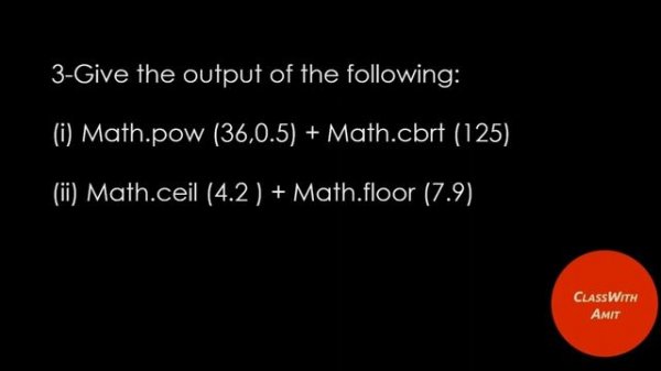 Java test question by Amit sir. Java ClassWithAmit . java practice questions. Blue java questions.