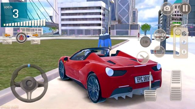 Epic Car Simulator 3D - City Sports Cars Driving and Parking Game - Android gameplay смотреть онлайн