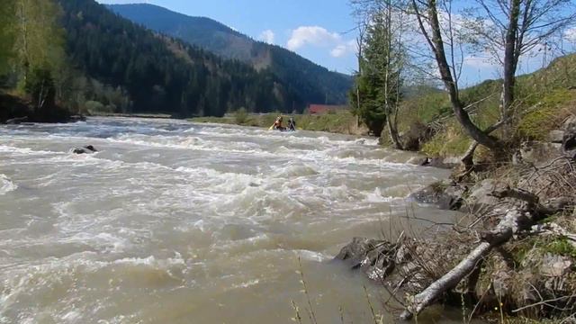 Видео 16 река Черный Черемош порог Берды смотреть онлайн